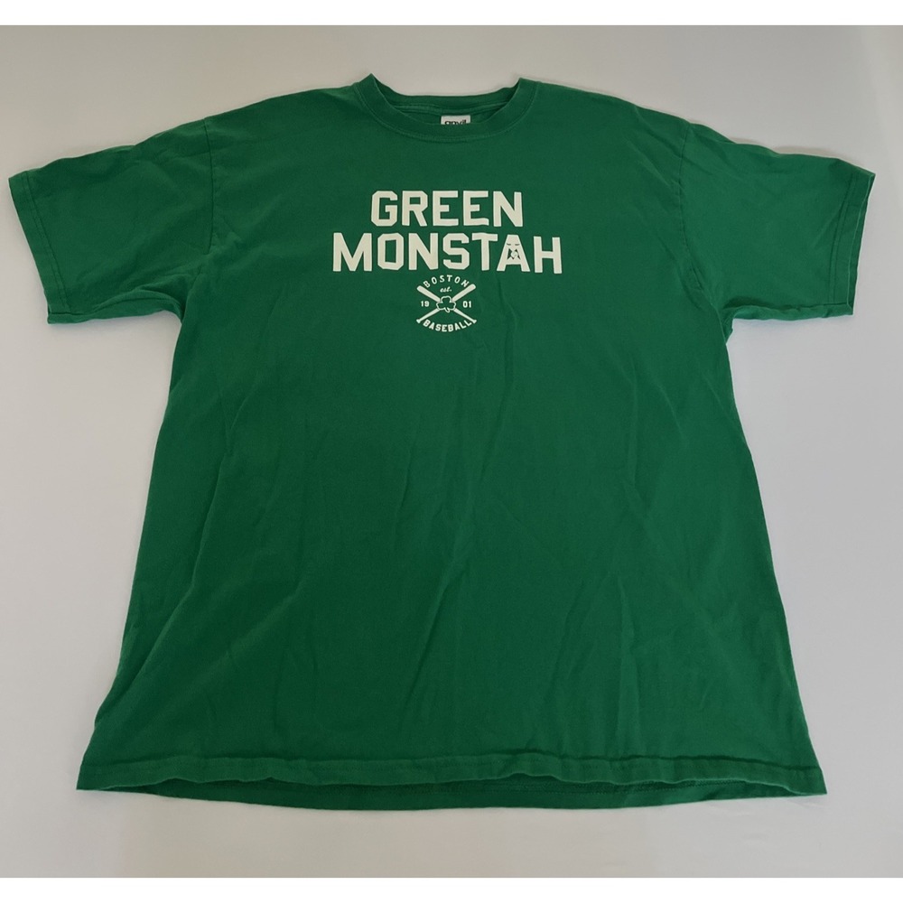 Vintage Boston Red Sox Green Monstah Shirt Anvil Mens XL Green T-Shirt